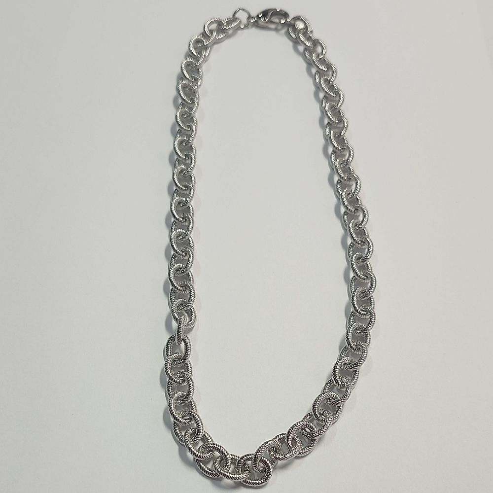 Willow House Sara Blaine Chunky Silver Chain Necklace 18"